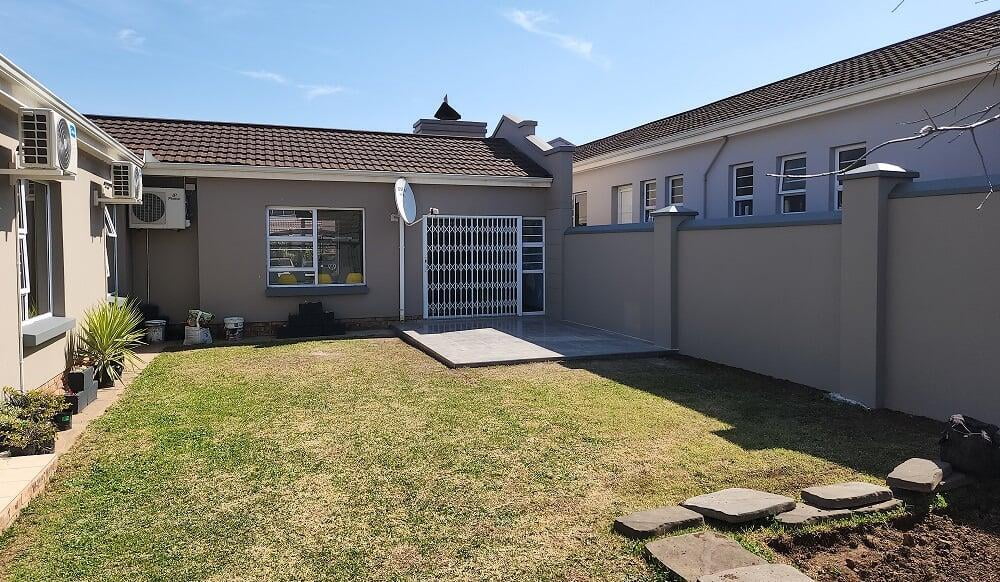 Painted back yard