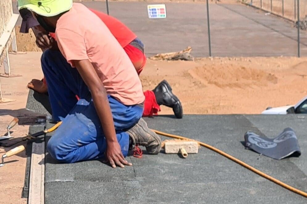 Placing waterproofing